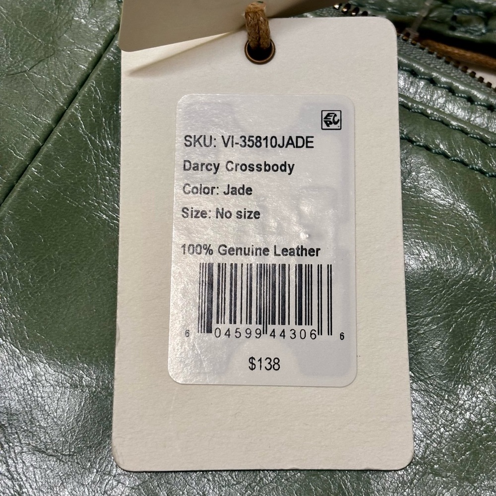 HOBO Jade Darcy Crossbody Leather Bag NWT 💚 - Picture 11 of 16